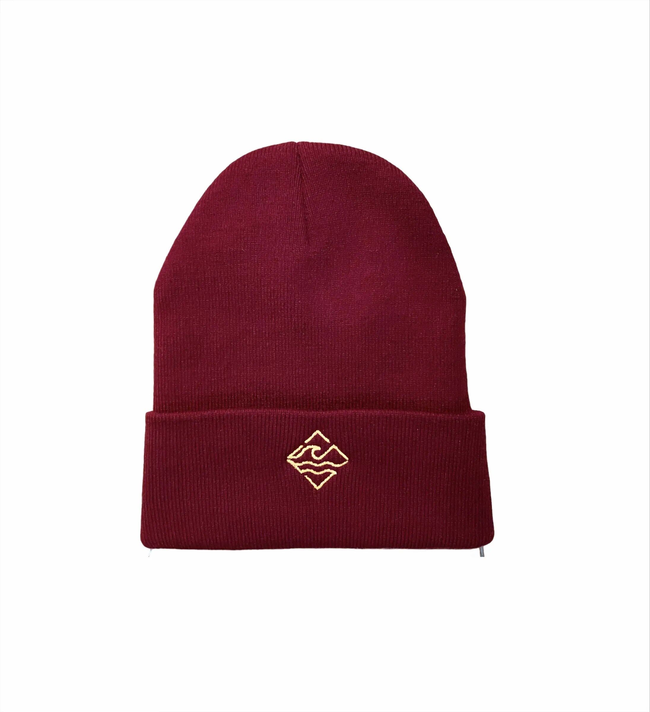gorro invierno granate
